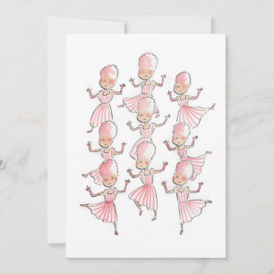 Convite Nove Mulheres Dançando