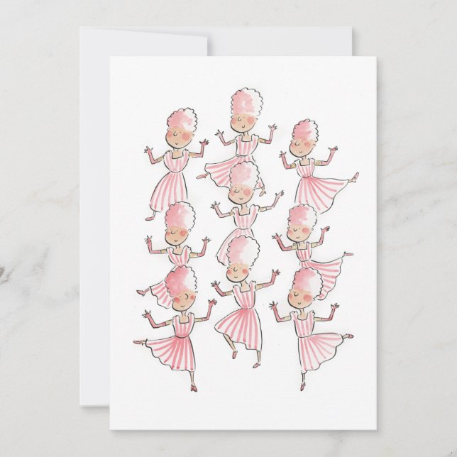 Convite Nove Senhoras Dançando (Frente)