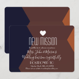 Convite Novo Adiamento da Missão Terracotta Chocolate