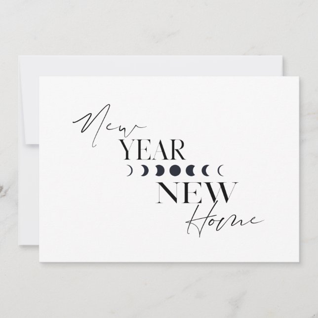 Convite Novo ano Feriado Novo em casa Mudamos (Frente)