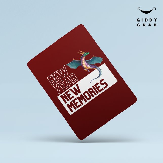 Convite Novo Ano Novo Dragão Vermelho Cereja (Criador carregado)