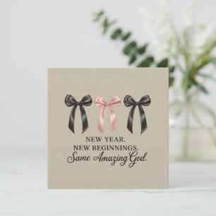 Convite Novo Ano Novos Começos Mesmo Deus Incrível Religio