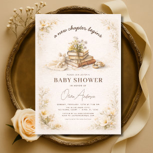 Convite Novo Capítulo Começa Chuvada de Bênçãos Floral par
