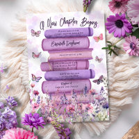 Novo Capítulo Começa Flores Borboletas Chã de Bebê