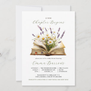 Convite Novo Capítulo Começa Livro Flores Silvestres Chás 