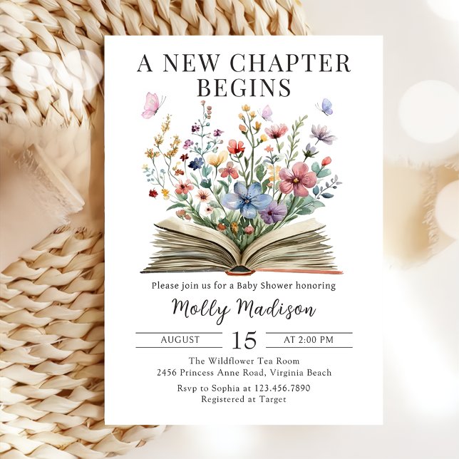 Convite Novo capítulo do Storybook inicia o Chá de fraldas (Criador carregado)