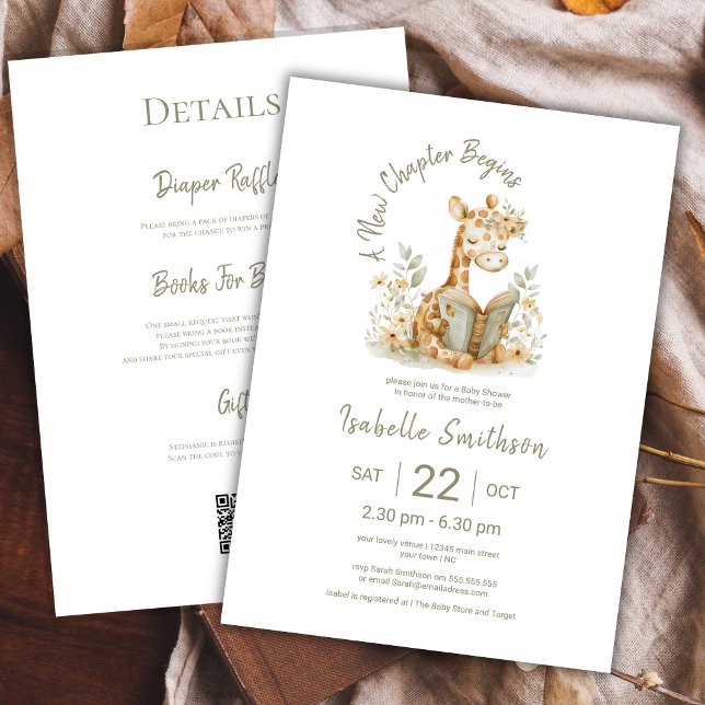 Convite Novo capítulo inicia o Chá de fraldas do livro Cód (Criador carregado)