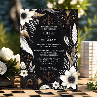 Convite Novo Casamento Ilustrado do New Retro Boho Studio
