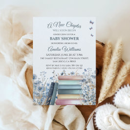 Convite Novo Chá de fraldas Clássico do Storybook do Capít