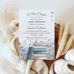 Convite Novo Chá de fraldas Clássico do Storybook do Capít