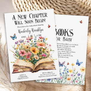 Convite Novo Chá de fraldas de Capítulo do Storybook