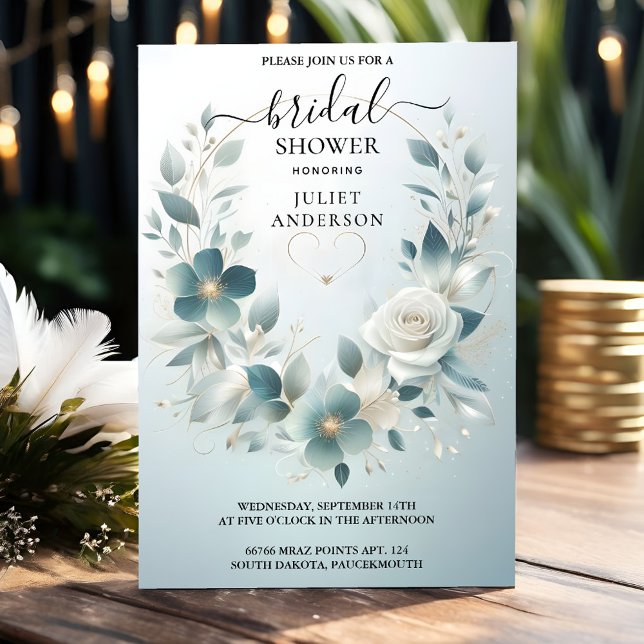 Convite Novo Chá de panela de Prata de Alta Extremidade br (Criador carregado)