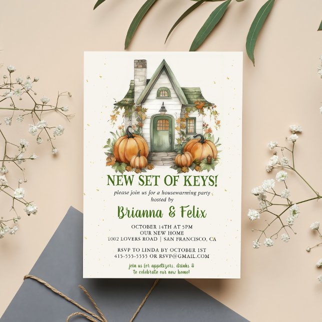 Convite Novo Conjunto De Chaves! Festa de Halloween do lar (Criador carregado)