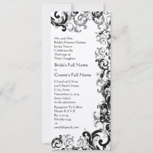 Convite novo do casamento tema damasco dos