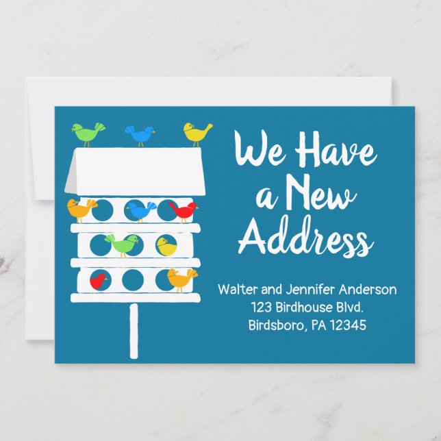 Convite Novo endereço do Hotel Condominium Birdhouse (Frente)