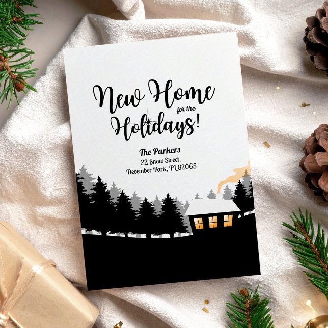 Convite Novo lar para as Férias no bosque em movimento (Criador carregado)