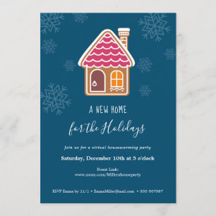 Convite Novo lar para o Par de Aquecimento Doméstico Virt