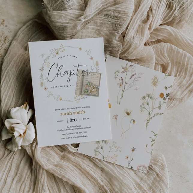 Convite Novo Livro de Capítulos Pensava-se que o Chá de fr (Criador carregado)