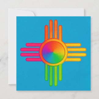 Convite Novo México Zia Sol Neon
