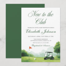 Novo no Clube de Golfe Aguarela Moderna Chás de Be