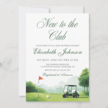 Novo no Clube de Golfe Chuveirinho de Bebê Moderno