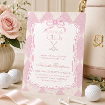 Novo no Clube Pink Golf Baby Shower