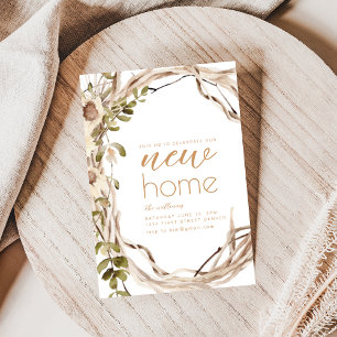 Convite Novo Partido do Aquecimento Doméstico Convidar Flo