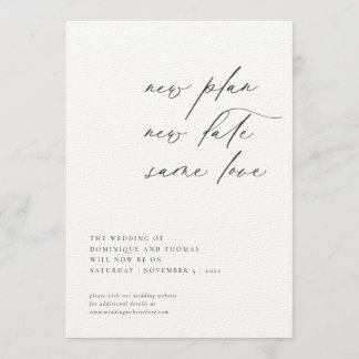 Convite Novo Plano Nova Data Mesmo Amor Mudança de Planos