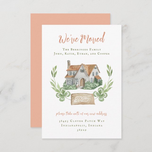 Convite Novos Anúncios de Movimentação de Casa (Frente/Verso)