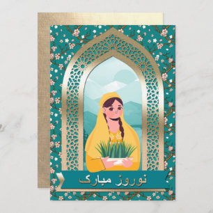 Convite Nowruz Mubarak Festa de Ano Novo Persa