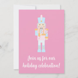 Convite Noz-cracker com uma Caneta Doce com Saudação