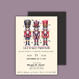 Convite Nozes do Festa de Hallowmas Nozes no Natal