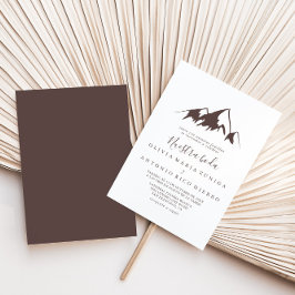 Convite Nuestra Boda Boda da de Montanha Limpa