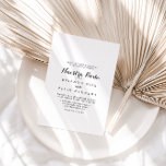 Convite Nuestra Nuestra Boda Wedding<br><div class="desc">Este convite de casamento da nuestra de caligrafia moderna é perfeito para um casamento rústico. O design simples e elegante apresenta a tipografia de scripts clássicos e ricos em preto e branco.</div>