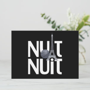 Convite Nuit Nuit Basball Night Word Torre Paris