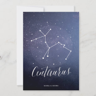 Convite Número Centauro da Tabela de Estrelas da Constela