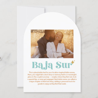 Convite Número da Mesa Baja Sur