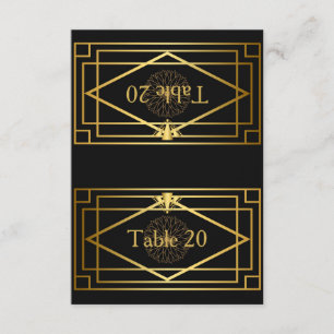 Convite Número da mesa, Casamento, Reunião, Grande Gatsby,