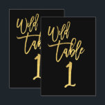 Convite Número da Mesa da Festa de Aniversário Selvagem em<br><div class="desc">Procure itens correspondentes na minha loja. Entre em contato para um pedido personalizado.</div>