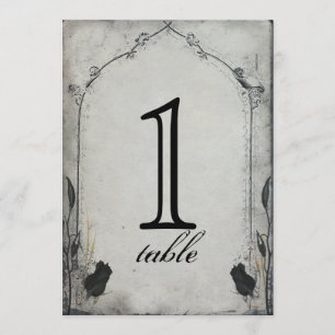 Convite Número da Mesa de Aniversário Treliça Rosa Preta G