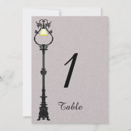 Convite Número da Mesa de Casamento The Big Easy
