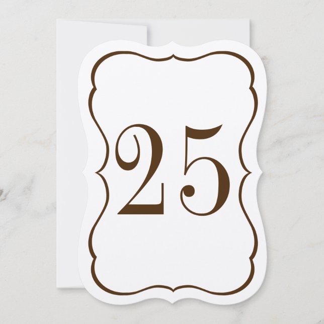 Convite Número da Mesa de Vieira (Frente)