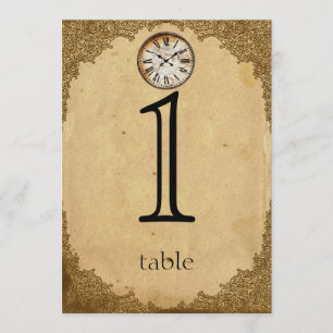 Convite Número da mesa do aniversário do papel do pulso de