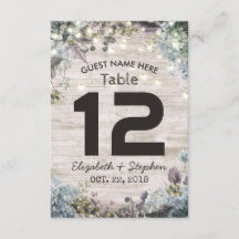 Número da Mesa do Local de Casamento Chic Luzes de
