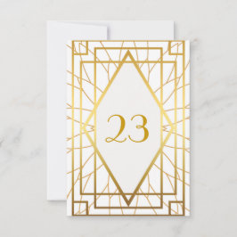 Convite Número da Mesa, Grande Gatsby, elegante, chique, o