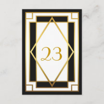 Número da Mesa, Grande Gatsby, elegante, chique, p