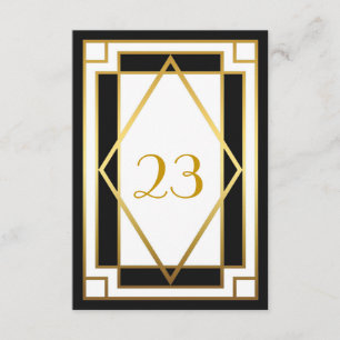 Convite Número da Mesa, Grande Gatsby, elegante, chique, p