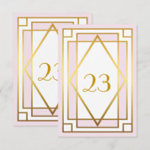 Número da Mesa, Grande Gatsby, elegante, chique, r