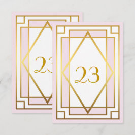 Convite Número da Mesa, Grande Gatsby, elegante, chique, r