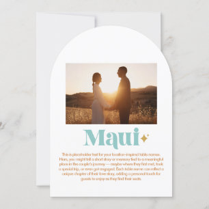 Convite Número da Mesa Maui